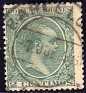 Spain 1889 Alfonso XIII 2 CTS Verde Edifil 213. España 1889 213. Subida por susofe